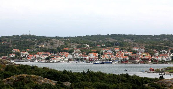 Fiskesamhället Styrsö Tången, från Känsö torn. Foto: Jan-Erik Nilsson 2013